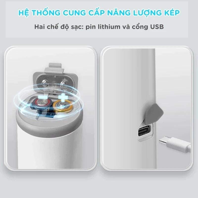 Máy Phun Sương Tạo Độ Ẩm Cho Bé Và Người Lớn, Máy Phun Sương Cầm Tay Nhỏ Gọn Có Chế Độ Tự Làm Sạch, Tặng Kèm Cáp Sạc type-C 6