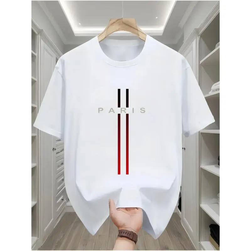 Kaos T-shirt cetak digital yang cocok untuk pria dan wanita muda tahun 2025 - Bahan nyaman