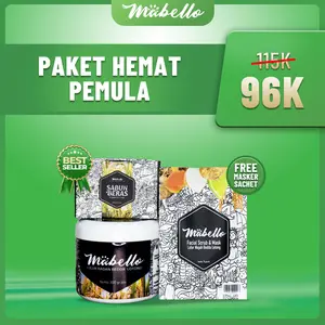 Mabello Paket Hemat Pemula/ Lulur Hitam Kusam
