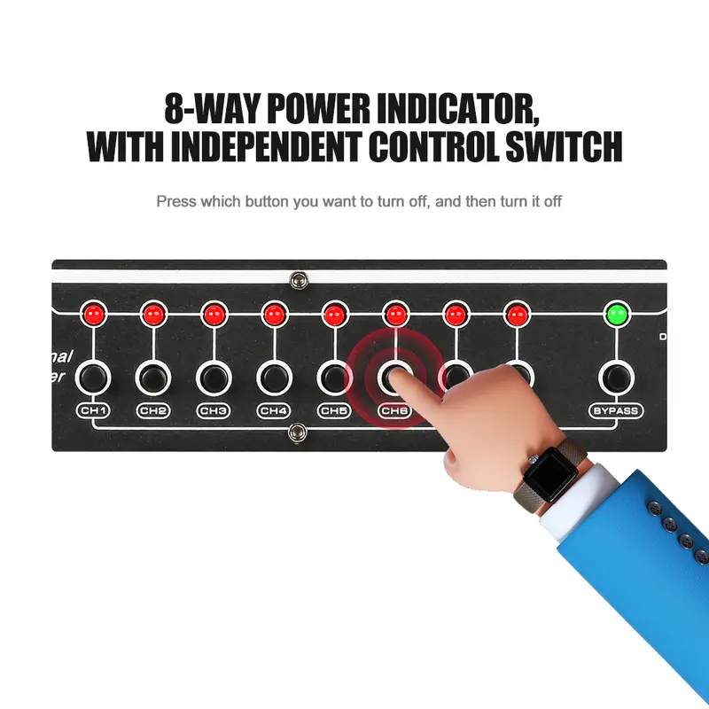 NEW BAXS Manajer listrik SR-328S 40 Amp power controller 8-channel audio time system power is applicable to stage central control socket controller. 5