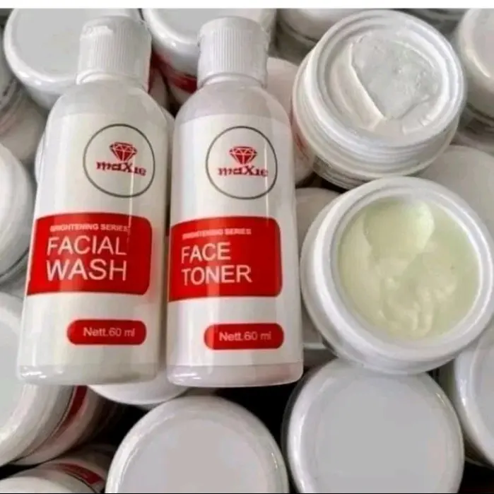 Paket Maxie 4 in 1 Premium BPOM Maxie Skinncare untuk Perawatan Wajah - Facial Berjerawat Pelembab Berminyak Membersihkan Moisturizer wash 7