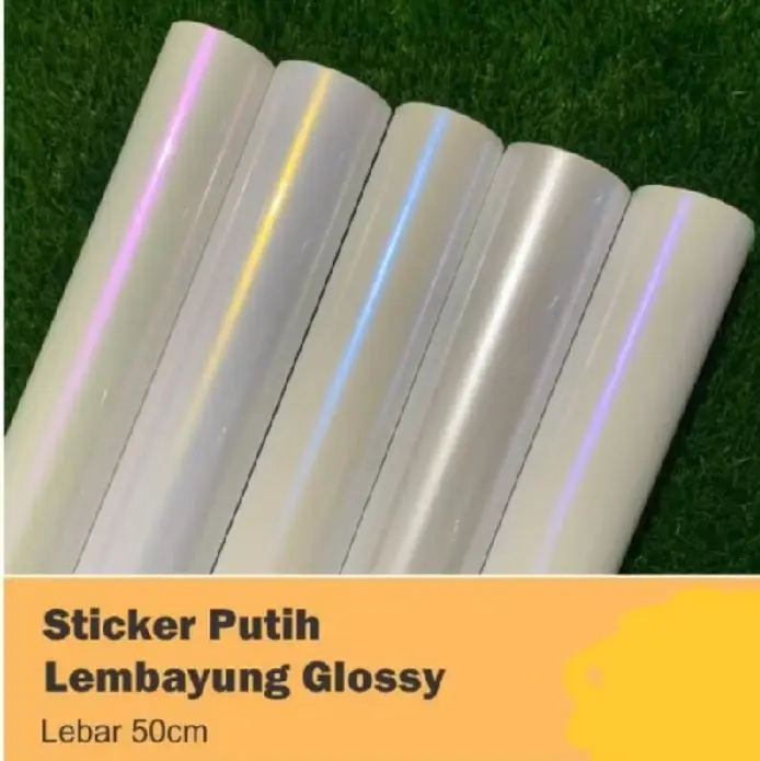 STIKER SKOTLET PUTIH LEMBAYUNG GOLD,UNGU,PINK,BIRU FANCHI/DEREK permeter Motor Red Motorcycle Aksesoris