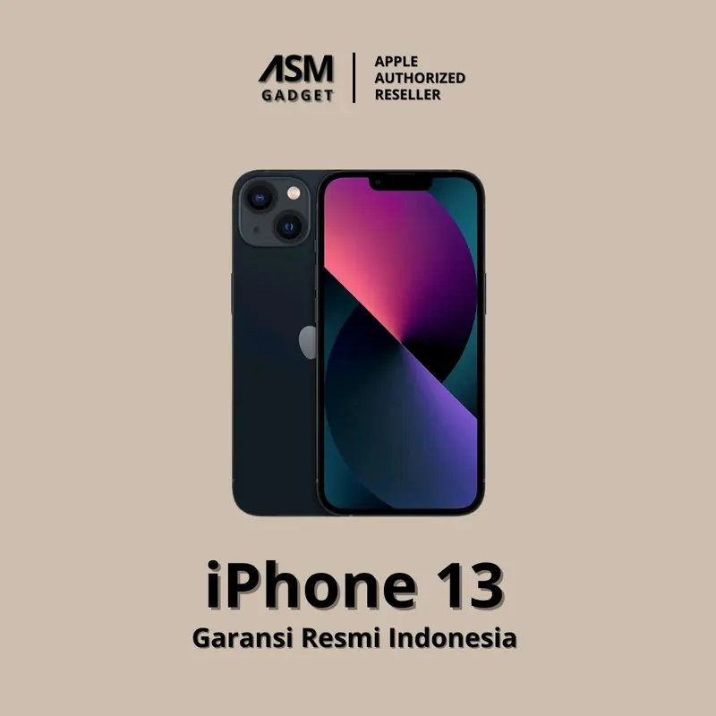(ASM X SEFRICO) - iPhone 13 128 & 256 GB Garansi Resmi 1Th TAM / GDN 1
