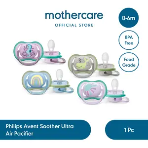 Philips Avent Soother Ultra Air Pacifier 0-6m 6-18m 1 Pc  - Empeng Bayi | SCF086/06 |SCF086/04 | SCF086/03 | SCF086/05