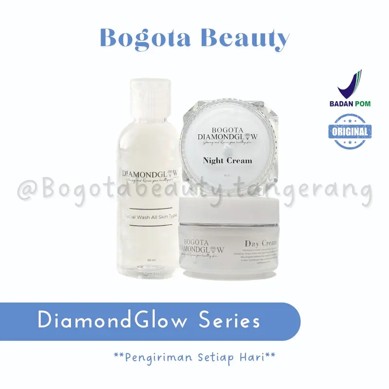 DiamondGlow Series by Bogota Beauty Krim Perawatan Wajah Bpom 0