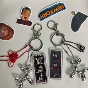 Keychain y2k photostrip free costum Aksesoris Hiasan (cek description)