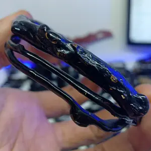 Gelang akar bahar hitam combong natural alami