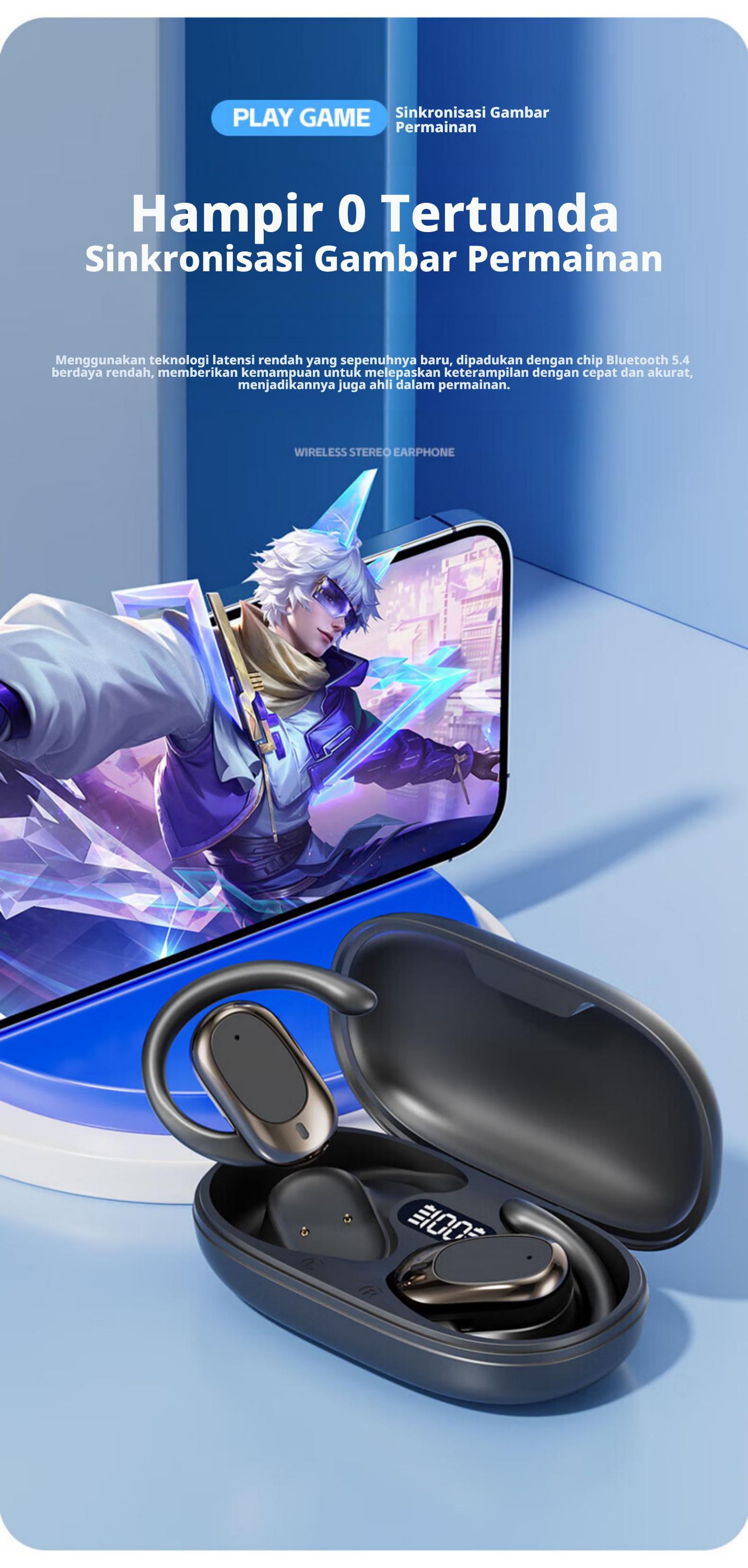 [COD] Yincoree [B06] Headset Bluetooth Anti Telinga Sakit - IENC Peredam Bising Super Tahan Lama earphone TWS