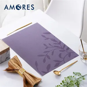 Tatakan Piring Meja Makan Placemat PVC Motif Mewah Fine Dining Tahan Panas Aesthetic Uk 45 x 30cm