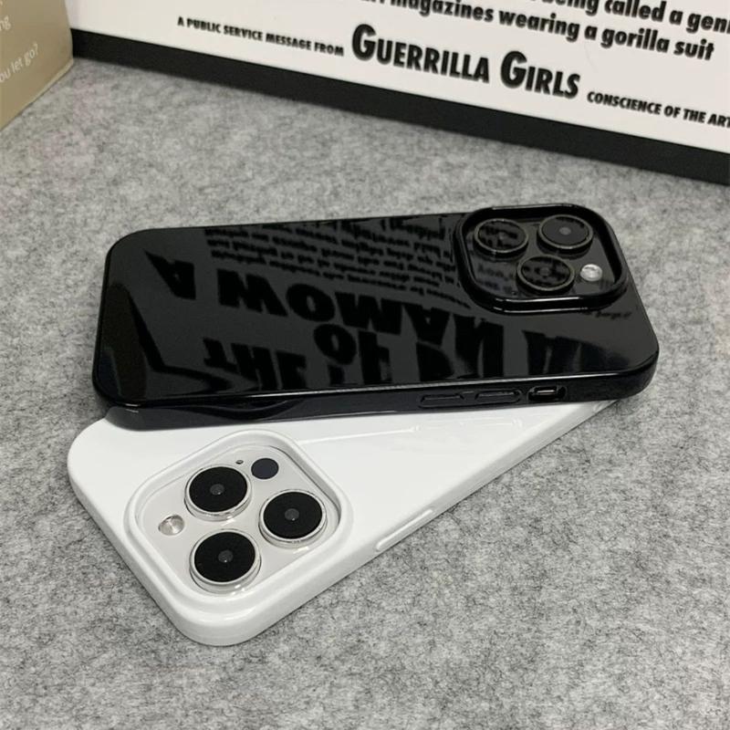 Vỏ nền đơn giản màu trơn bề mặt bóng phù hợp với ốp lưng iPhone18/17/16/15 14/13/11/7/17pro/17promax 16 đơn giản cá tính 16plus mẫu mới 16pro