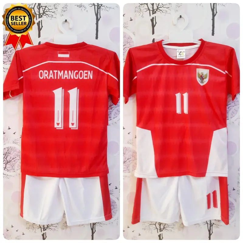JERSEY ORATMANGEON | SETELAN BOLA TIMNAS ANAK LAKKI LAKI | COD BAJU MARSELINO NOMOR 7 3