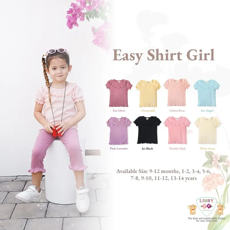 LIBBY Earth Colours Easy Shirt Girl (1PCS /Pack) 0