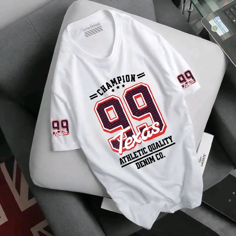 Kaos Distro Pria Baseball Enami 99 Lengan Pendek Unisex| Kaos Angka Lengan Pendek Keren Bahan katun Tebal Combed 20s Lembut Adem Serat halus Lembut Harga Distributor Bisa COD'AN cotton bajucowo baju cowok brand lokal ramadhan graphic shirt elegan 【l】 4