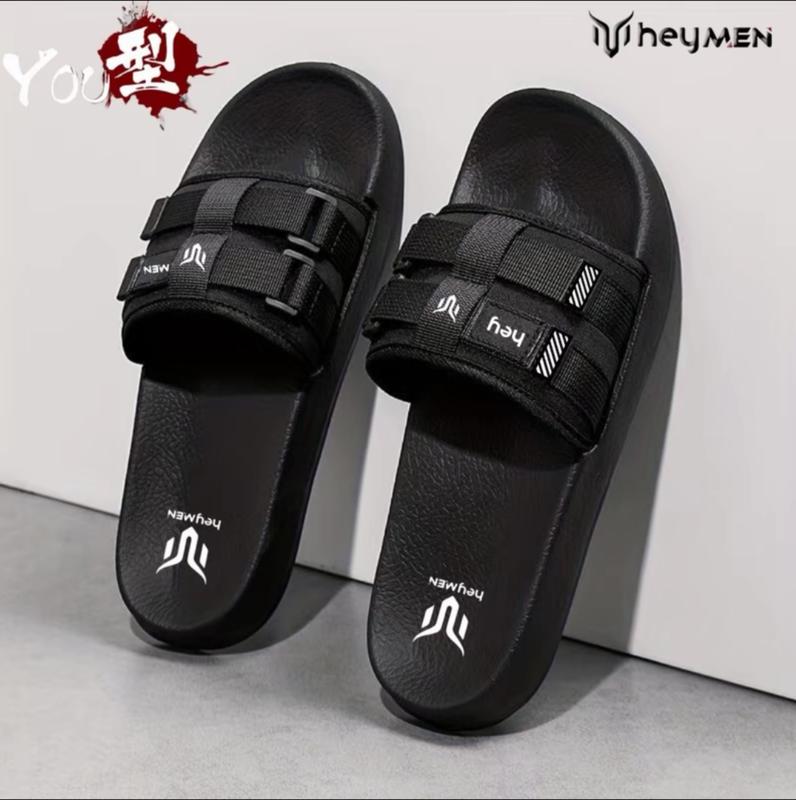 Sendal Selop Kekinian Pria 2025 Warna Hitam Size 39-43 dengan Karet - Shoes Sandal 1