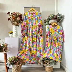 Gamis migel anak rayon premium kekinian