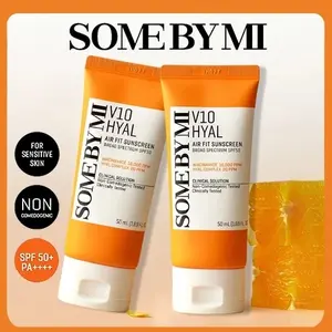 【ready stock】SOME BY MI V10 Hyal Air Fit Sunscreen 50ml Perlindungan UV Non-Greasy untuk Kulit Sensitif dengan Hyaluronic Acid EXP 2027