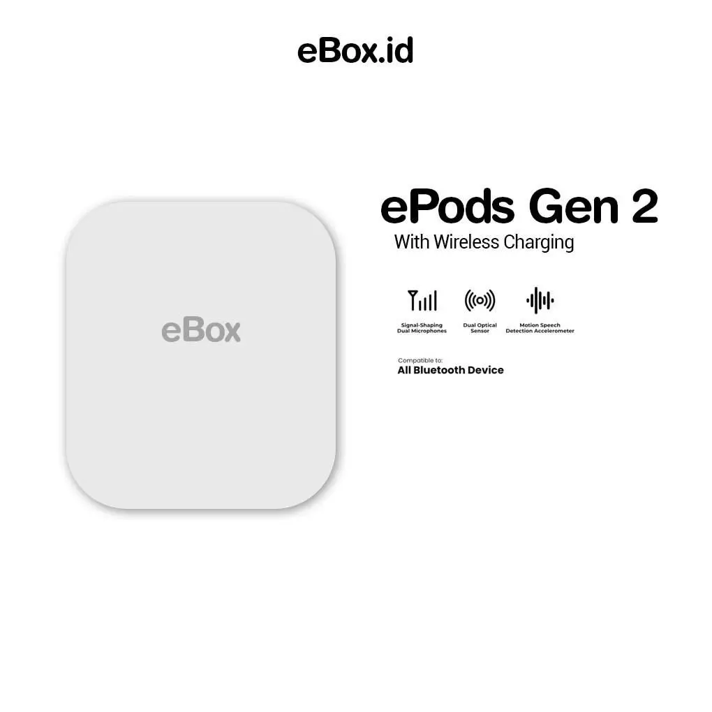 ePods GEN 2 TWS Earphone Headset Bluetooth V5.2 Wireless Charging