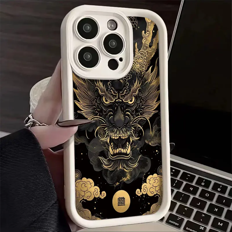 Casing Hp untuk VIVO Y20 Y20s Y20i Y20T Y12s Y12a Y30G Y11s Case pola naga Casing perlindungan lensa kamera Kesing HP lembut Softcase 6