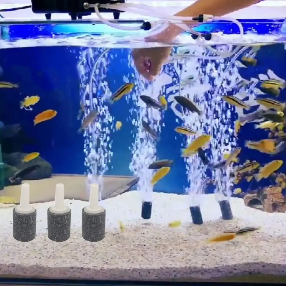 Practical Mini Cylindrical Aerator Cylinder Air Aeration Oxygen Diffuser Sand Aerated Hydroponic Oxygen Plate Fish Tank