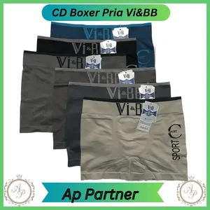 Vi&BB Grosir 6 Pcs Celana Dalam Pria Boxer Bahan Rajut Premium | Celana Dalam Laki Laki Adem