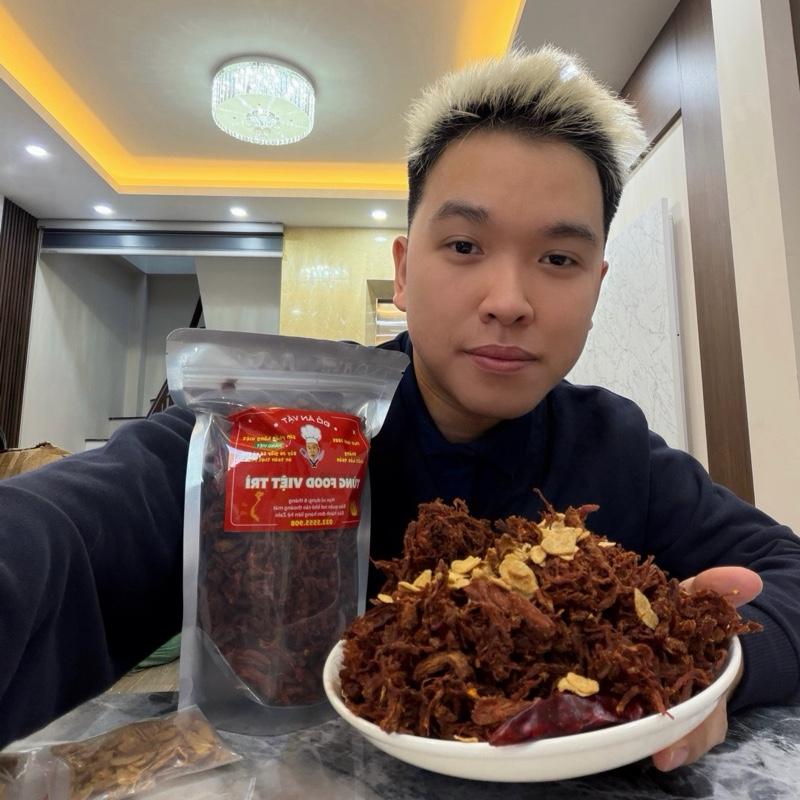  Heo khô cháy tỏi dai ngon ngọt thịt   kèm tỏi   vị cháy tỏi Tùng food 