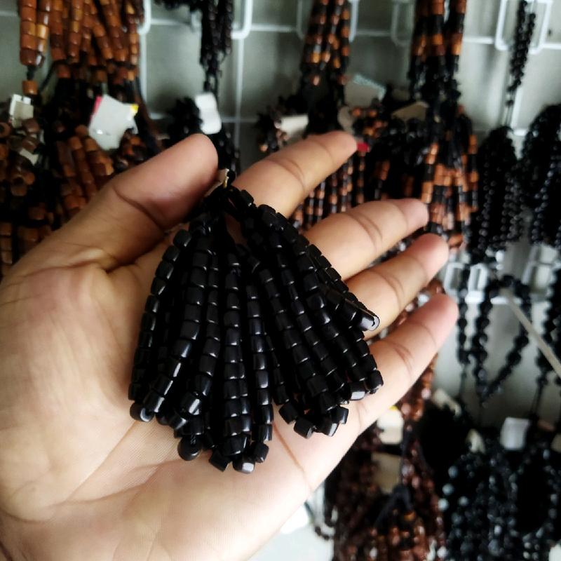 Paket hemat harga per 10pcs gelang kaukah ukuran anak motif marjan dan merica 22 butir 1
