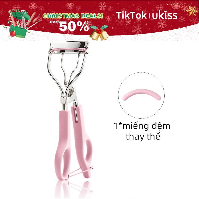 Kẹp mi UKISS Thiết Kế Góc Rộng Dụng Cụ Uốn Mi Uốn Lông Mi Dễ Sử Dụng Cho Người Mới Bắt Đầu Đệm Silicon Thân Thiện Với Da Cosmetic Nữ Women
