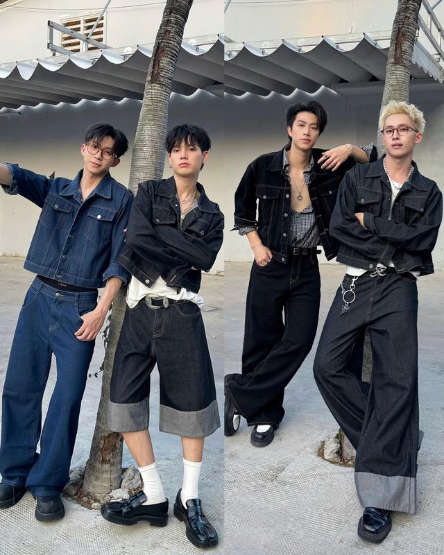 Calem.Club - Quần Jeans Ver.3 Dài Short Fold Series chất liệu Denim form nam nữ phong cách trẻ trung năng động quần jean ống rộng