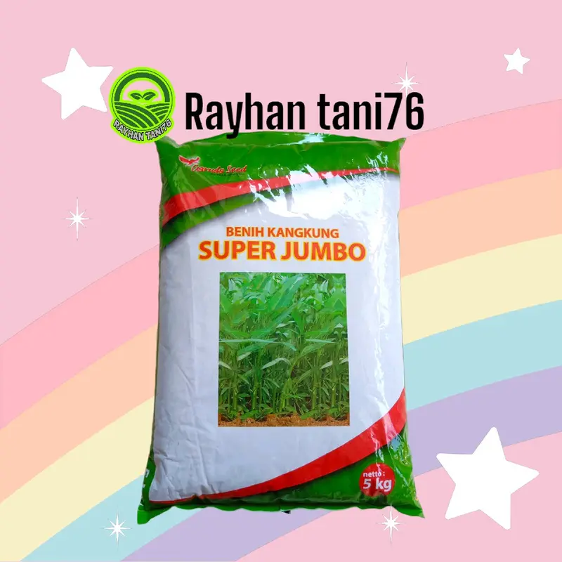 Benih Kangkung Super Jumbo 5Kg Garuda Seed Rajawali Berdaun Lebar 3