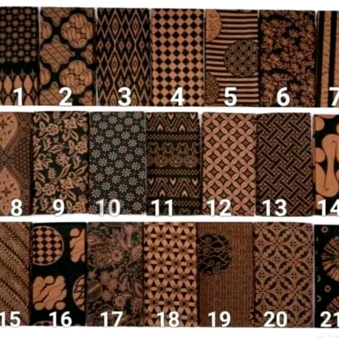Kain Batik Katun Motif Coklatan Banyak Pilihan Motif 0