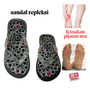 Sandal Refleksi Pijat Kaki Kesehatan Akupuntur Sendal Terapi Rematik Pria Wanita