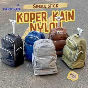 Koper Kain Nylon Backpack ukuran cabin 18inch tas travel single stick