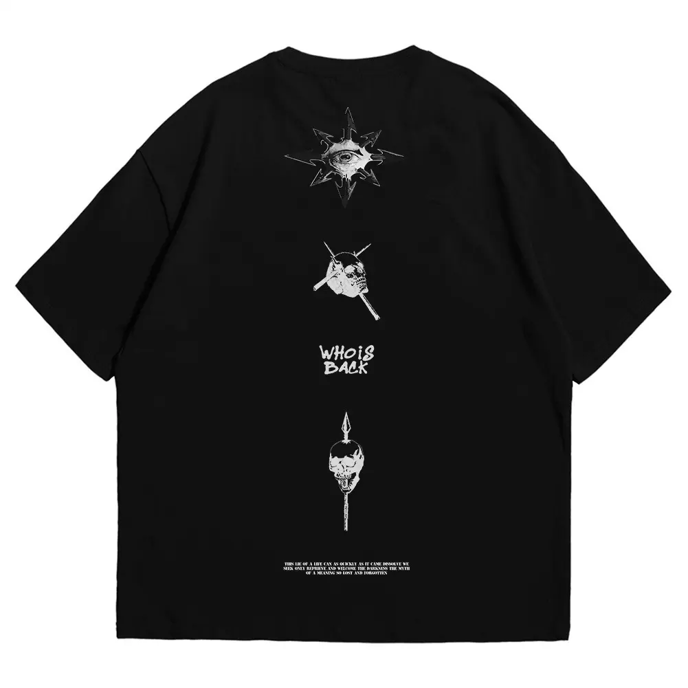 Hemdev Tshirt Oversized Cranium Stab Tees 24s Katun