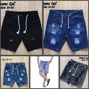 Celana Jeans Pendek Sobek Pria / Celana Pendek Jeans pria Sobek Ripped Distro