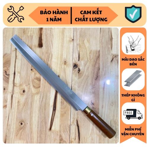  Dao sashimi dao nhà bếp thép trắng không gỉ cắt thái thực phẩm đa năng 