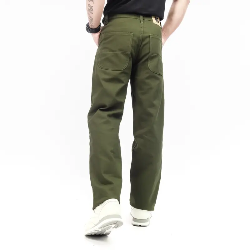 Gizmo Celana Chino Reguler Forthright Green Army Loose pants 3