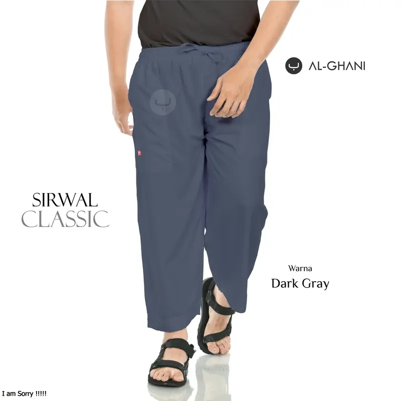 PAKET ISI 3PCS, Celana Sirwal ALGHANI -Soft (untuk dalaman jubah, gamis/sarung), Celana Pria Muslim Dewasa 5