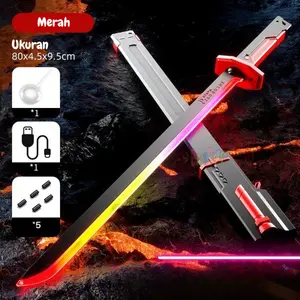 TOPENG MAINAN+PEDANG MAINAN superhero bisa menyala dan ada bunyi ukuran 20 x 29.5 x 18 cm bahan kain stretch nyaman tipis kontrol dagu cosplay 222-1 untuk anak dan dewasa