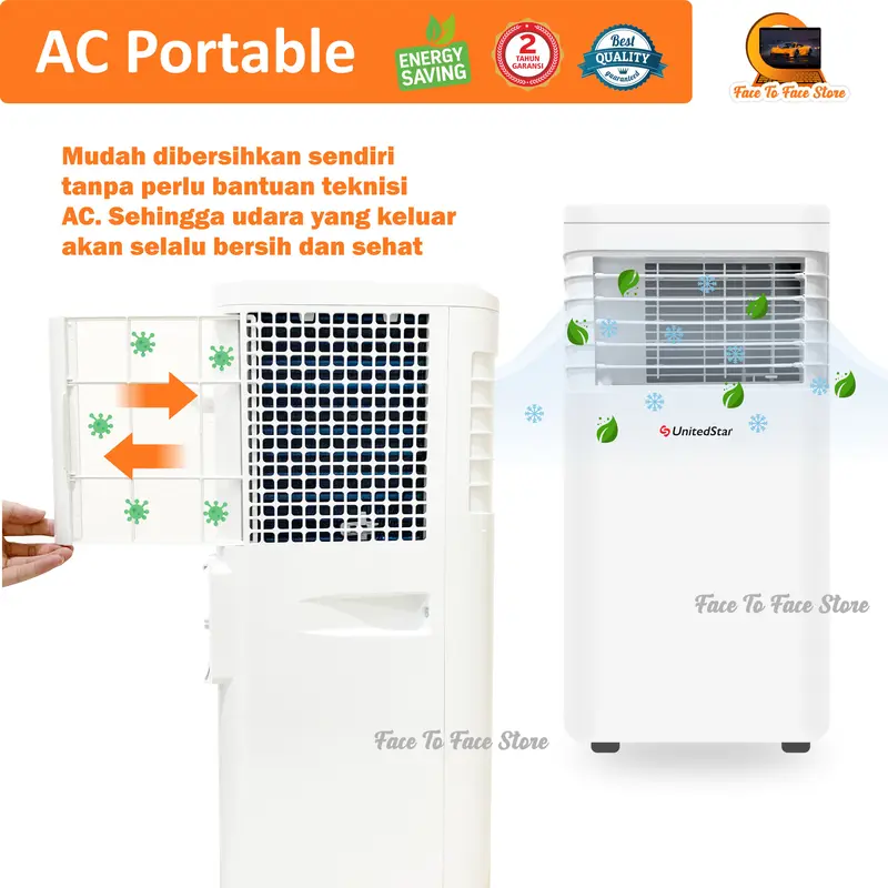 AC Portable Ruangan 1/2PK 3/4PK 1PK 1.5PK 2PK.Low Watt.UnitedStar.Terbaru.Garansi Resmi.Pendinginan Cepat.Ac Mini Portable.Ori.AC Standing.AC Duduk.Air Cooler.Kipas Angin.Air Conditioner Portable.Elektronik Portable.AC Berdiri Pendingin Ruangan.AC 1/2 PK. 6