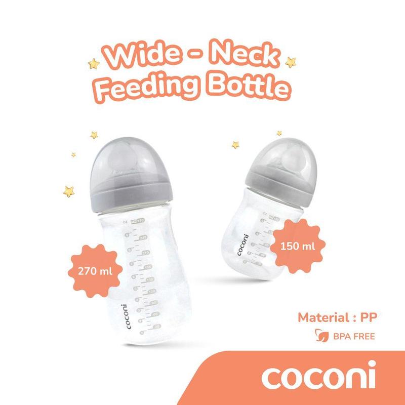 Coconi Wide-neck Baby Bottle 150ml / 270ml | botol susu bayi 0