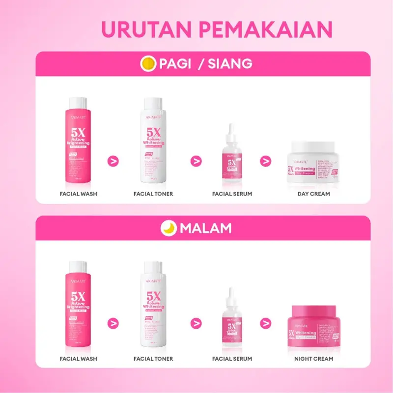 LADY LOOK | Animate 5x Active Brightening Facial Wash 100 ml 3