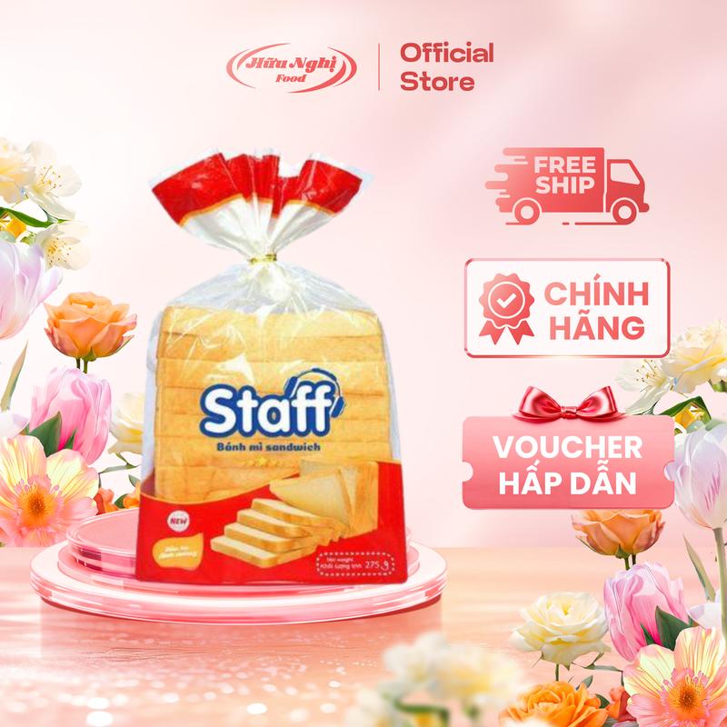 Staff Bánh mì sandwich lát mềm ăn sáng 275g