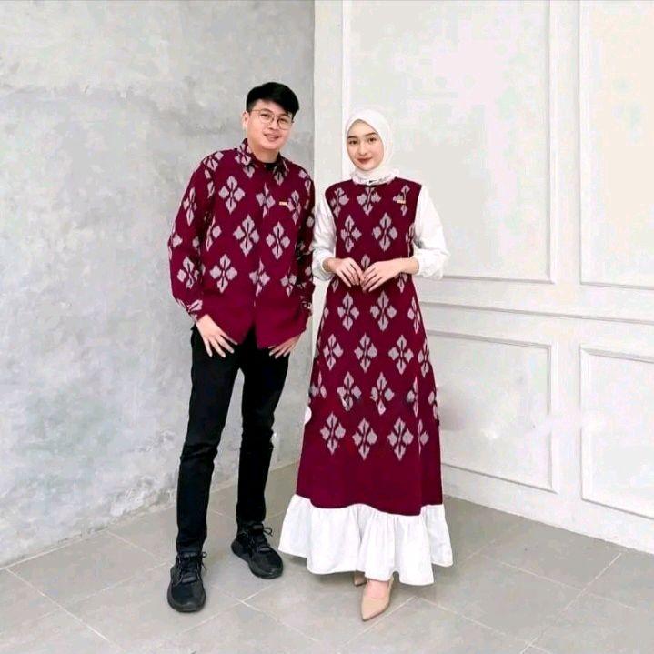 NADEEA BAJU SARIMBIT TENUN BAJU COUPLE BAJU LEBARAN 1