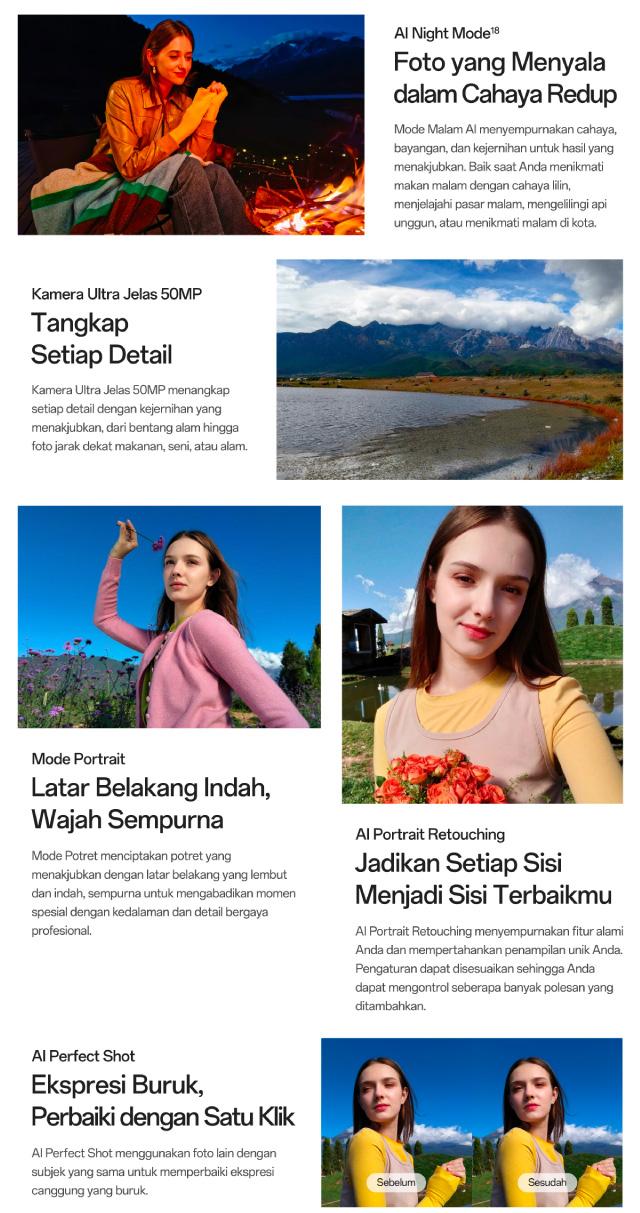 OPPO A6 6GB/128GB & 6GB/256GB Smartphone [Pengisian Cepat SUPERVOOC 45W, Tahan Air dan Debu IP69, Kamera Ultra Jernih 50MP]