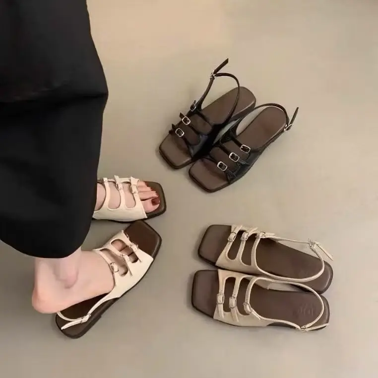 Sandal quai hậu 3 quai caosu chống nước- Hải Anh Shoes