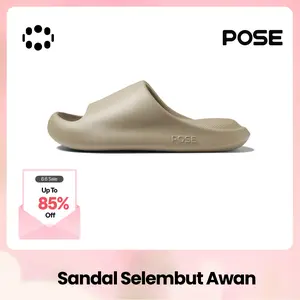 【Warna musim panas baru】【Bebas biaya kirim】POSE Cloud BounceSandal  Anti Selip  Nyaman  Elastis  Materi EVA  Cocok untuk Aktivitas di Dalam dan Luar Unisex Home Living 2025 68101