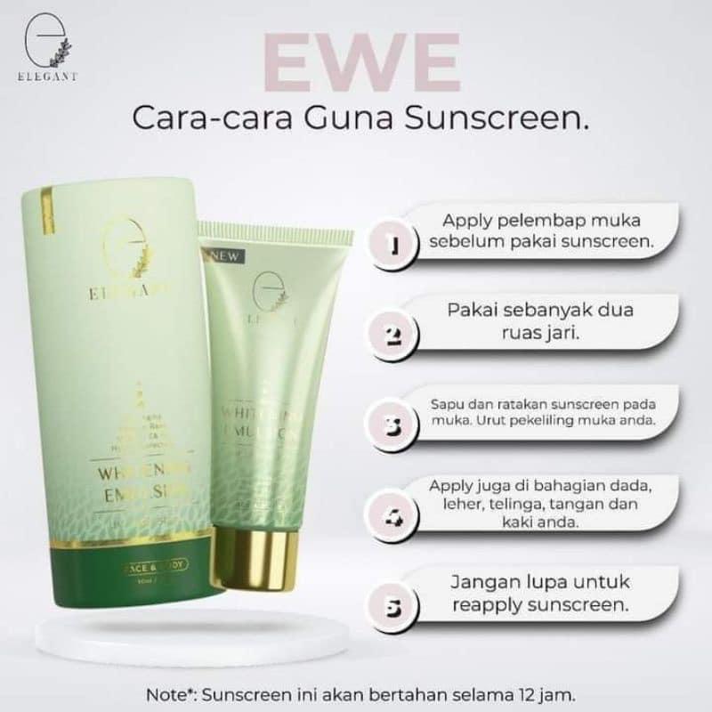 Product Introduction of EWE ELEGANT GLOW SUNSCREEN 5