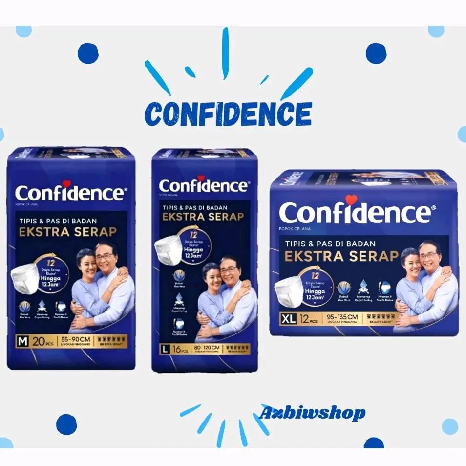 Confidence Ektra Serap Tipe Celana M20/L16/XL12