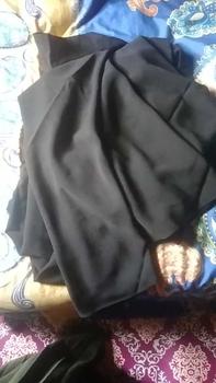 Product Review of cozy khimar non pad jahit 4 lengan bolong Hitam Kerudung bergo jumbo khimar Syari Muslim Oval Jilbab Instan Wolfis Tangan from M**k S**i 0