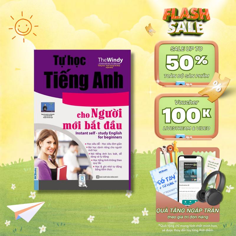 Sách - Tự học tiếng Anh cấp tốc cho người mới bắt đầu - Sách Tự Học Giao Tiếp Tiếng Anh Cho Người Mới Bắt Đầu- Mcbooks